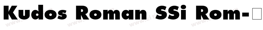 Kudos Roman SSi Rom字体转换 Kudos Roman SSi Rom字体转换